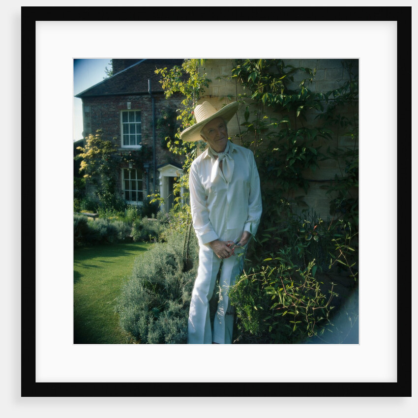 Sir Cecil Beaton in the garden of his home by Anthony Crickmay