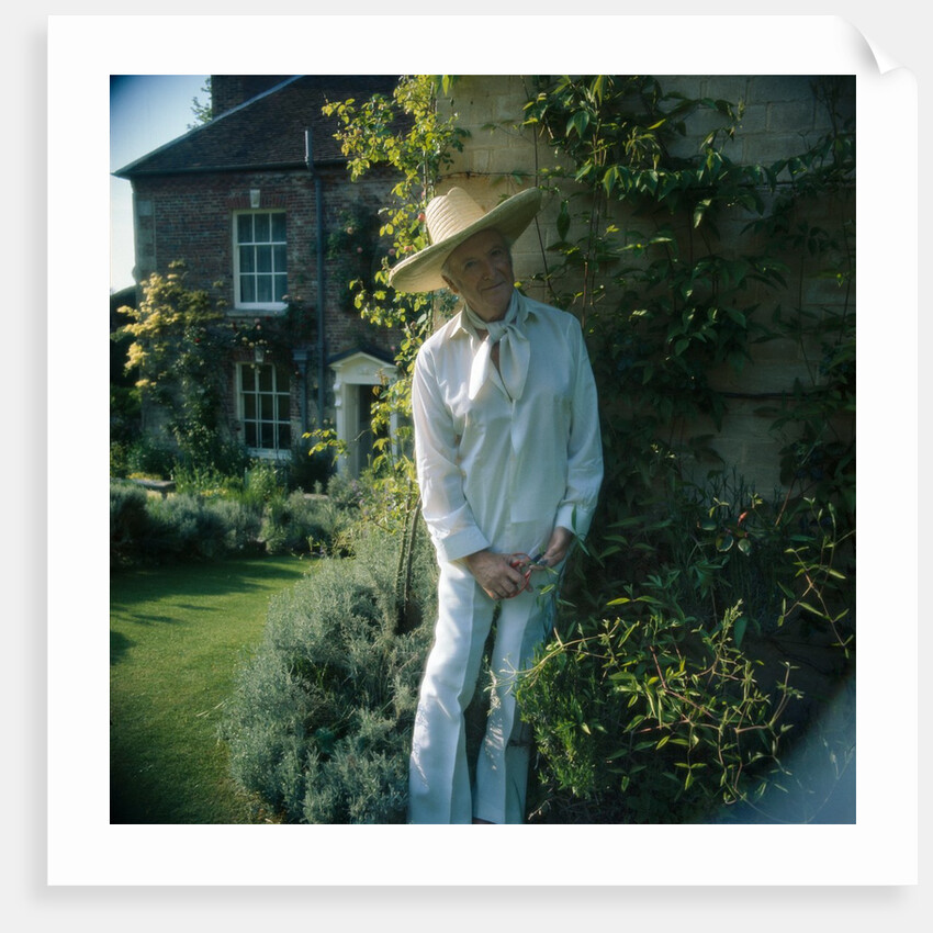 Sir Cecil Beaton in the garden of his home by Anthony Crickmay