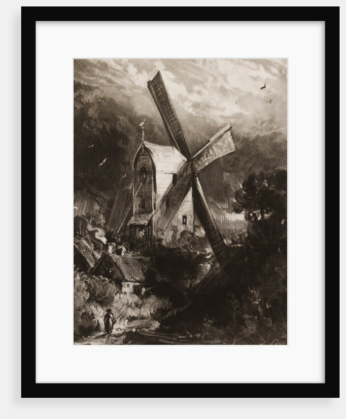 A Mill near Brighton by David Lucas