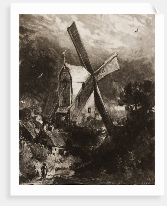 A Mill near Brighton by David Lucas