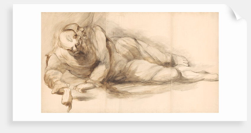 Study of the fallen figure of the saint in Titian's St. Peter Martyr by John Constable