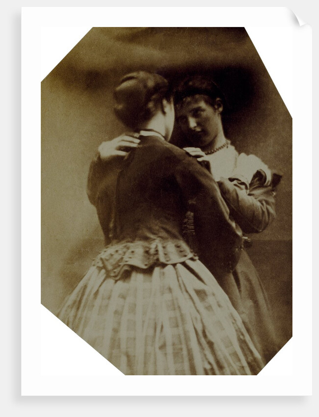 Isabella Grace and Clementina Maude in an embrace by Lady Clementina Hawarden