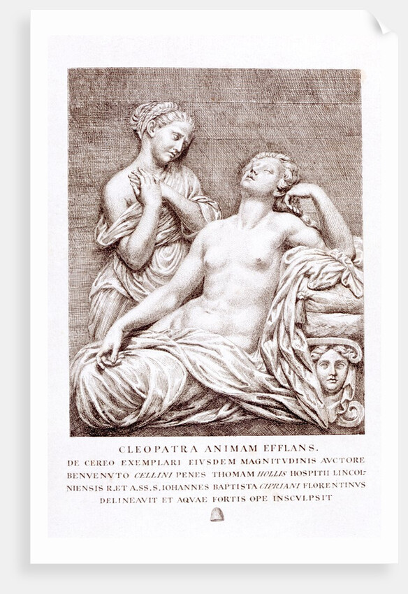 The Death of Cleopatra or Cleopatra Animam Efflans by Giovanni Battista Cipriani