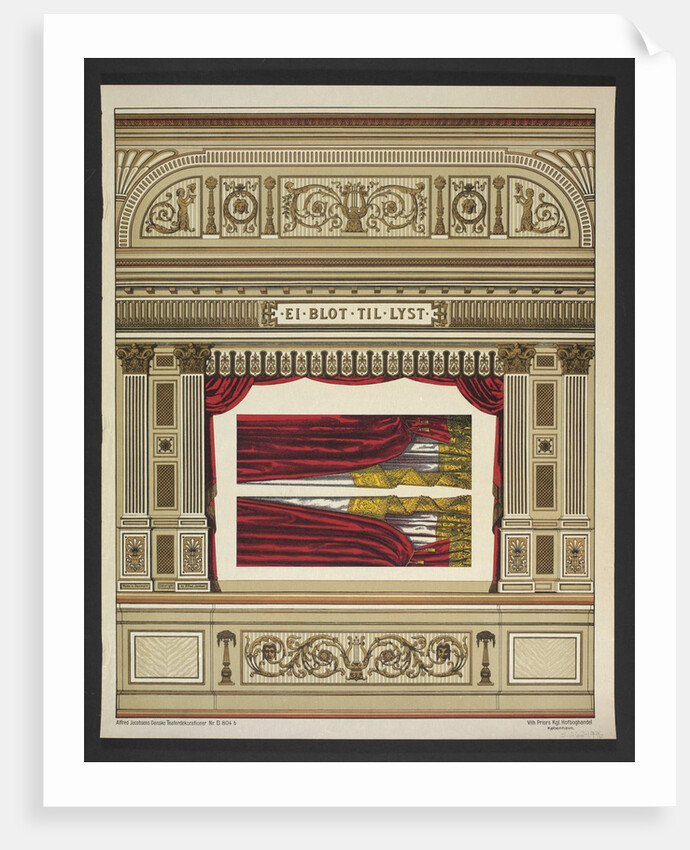 Poster advertising Alfred Jacobsen's Puppet Theatre. Denmark. by Alfred Jacobsen