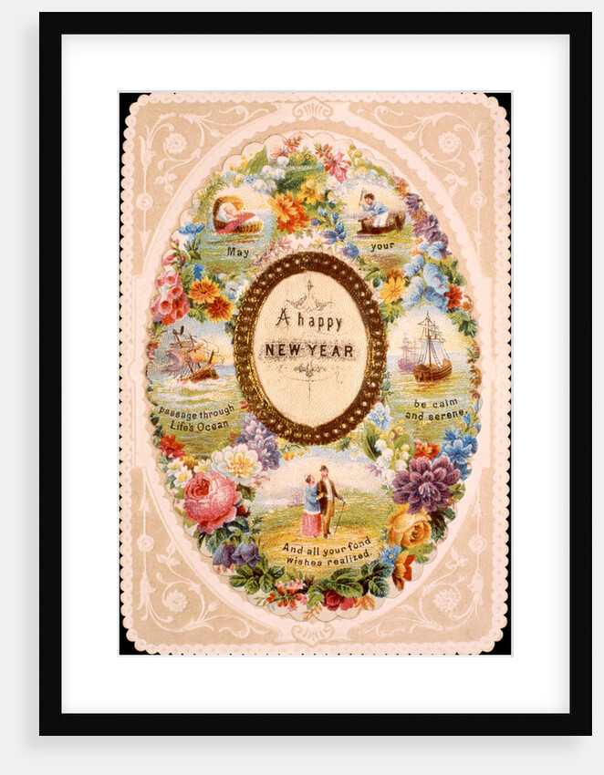 Victorian Christmas card by Anonymous