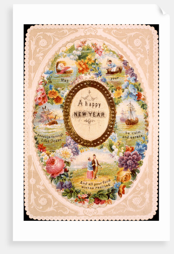 Victorian Christmas card by Anonymous