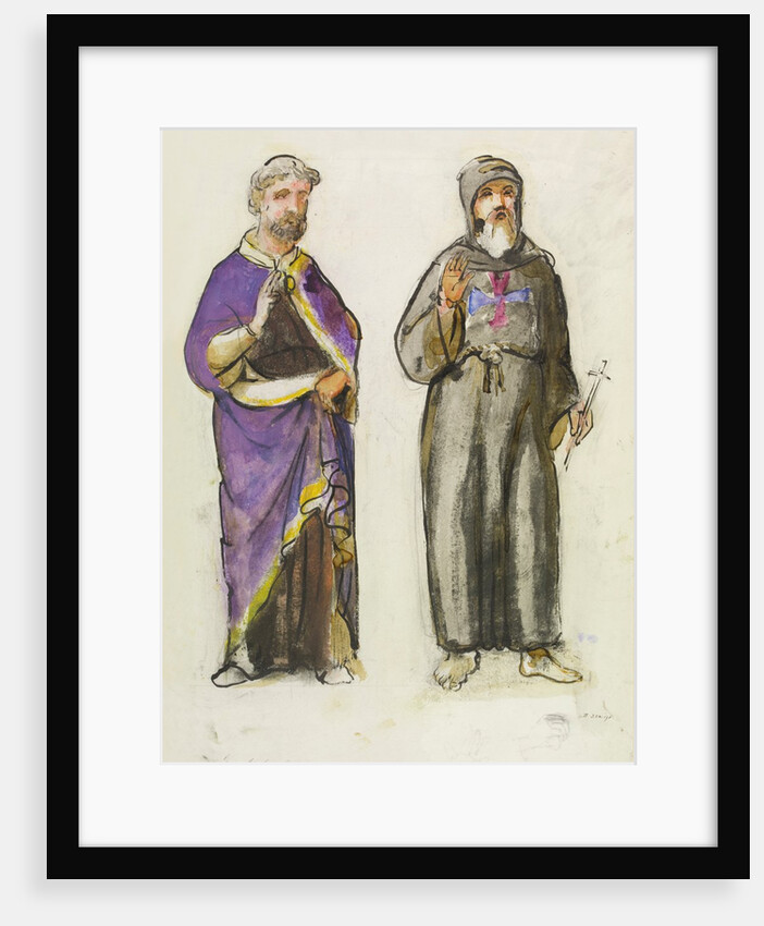 Truro Cathedral, a study of two men by William Burges
