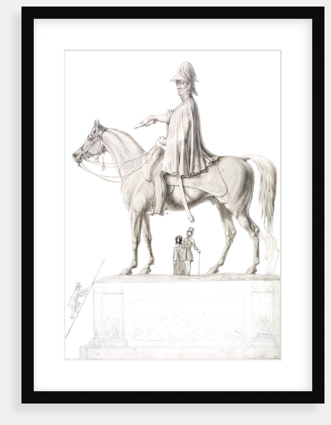 Design for the equestrian statue of the Duke of Wellington for Hyde Park Corner by James Wyatt