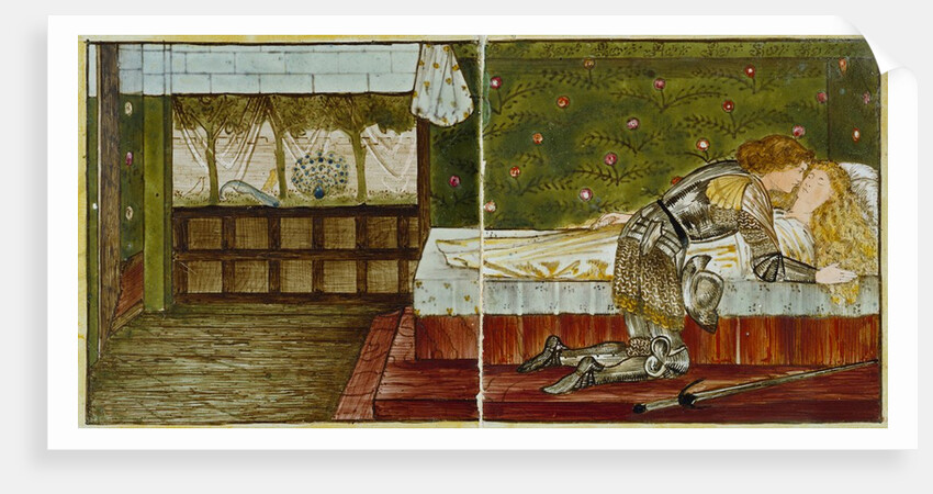 Sleeping Beauty tile panel by Edward Coley Burne-Jones