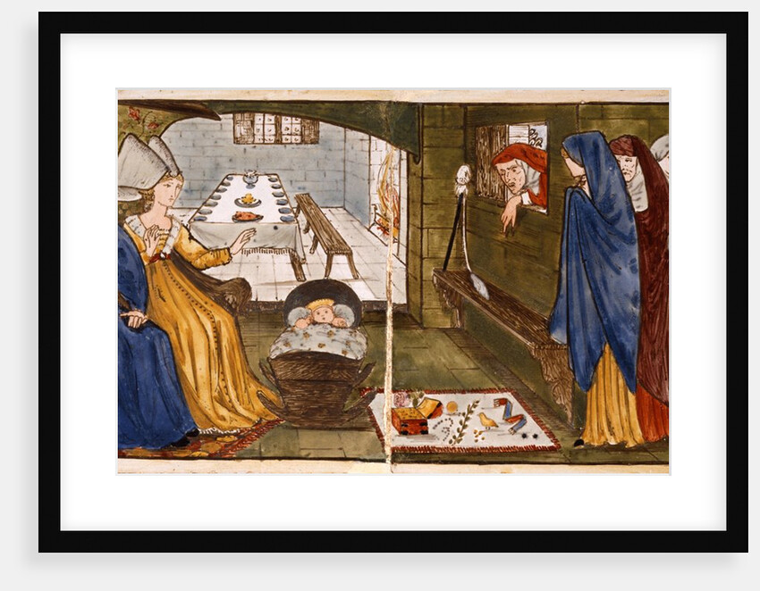 Sleeping Beauty, tile design by Edward Coley Burne-Jones