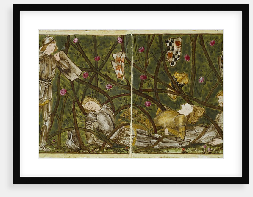 Sleeping Beauty tile panel by Edward Coley Burne-Jones