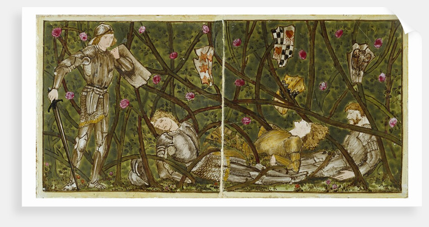 Sleeping Beauty tile panel by Edward Coley Burne-Jones