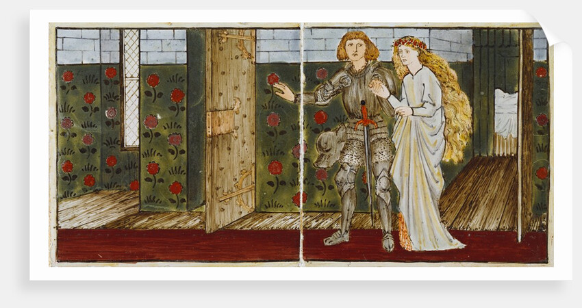 Sleeping Beauty tile panel by Edward Coley Burne-Jones