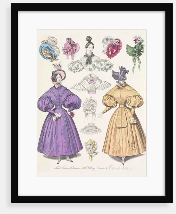 Fashion plate depicting women's costume by Anonymous