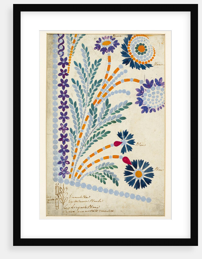 Design for embroidery on men's waistcoats by Jean Pillement