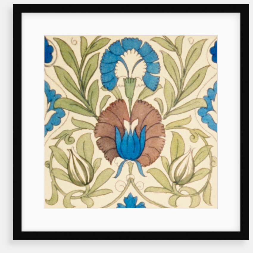 Design of tile by William de Morgan
