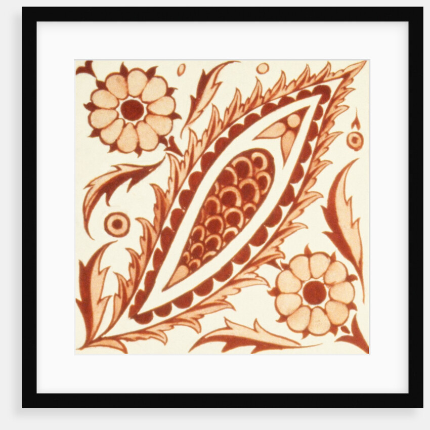 Design of tile by William de Morgan