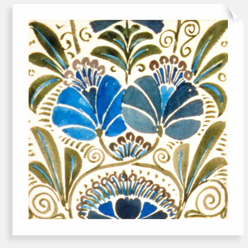 Design of tile by William de Morgan