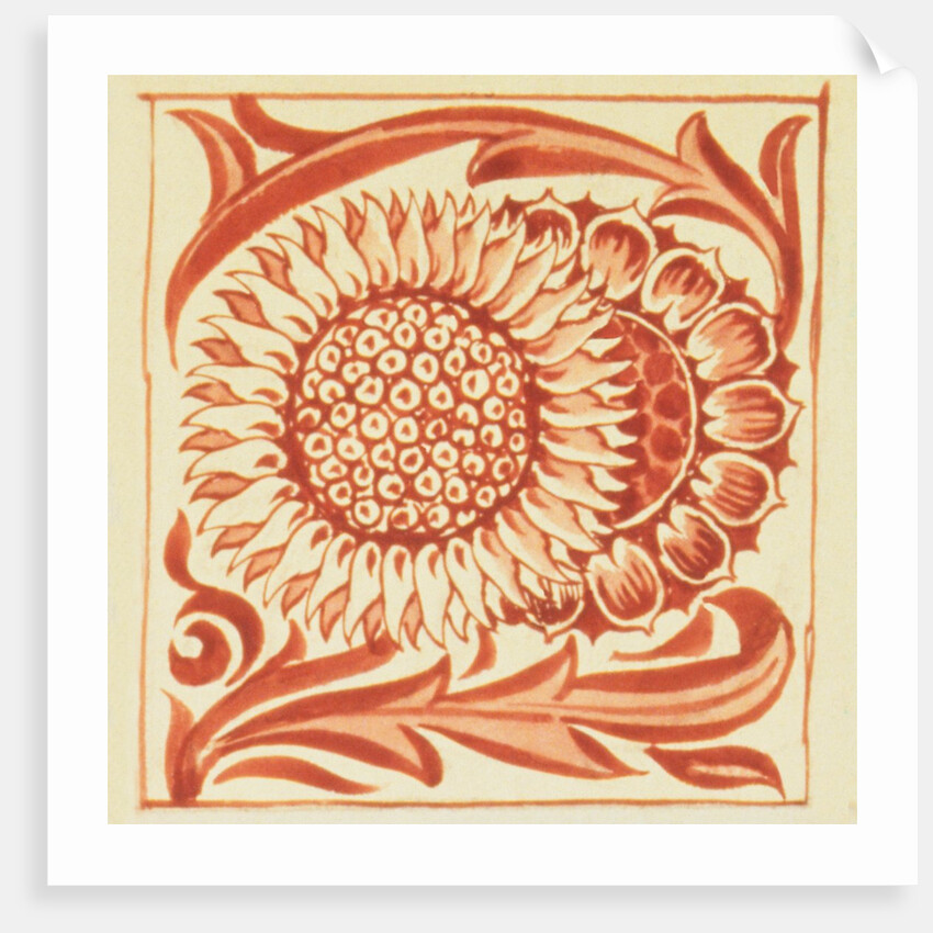 Design of tile by William de Morgan