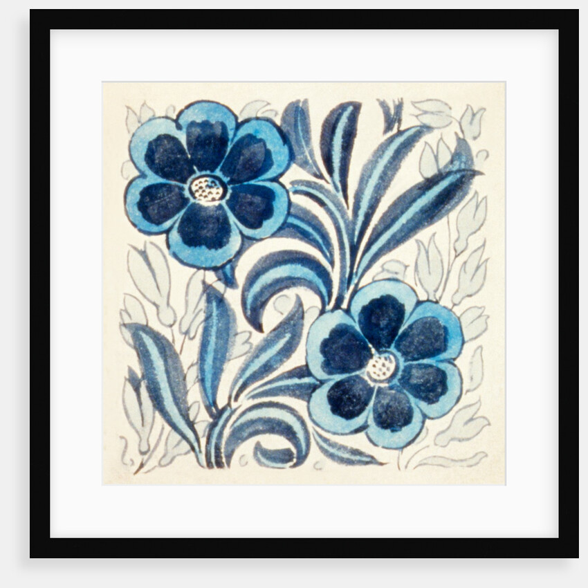 Design of tile by William de Morgan