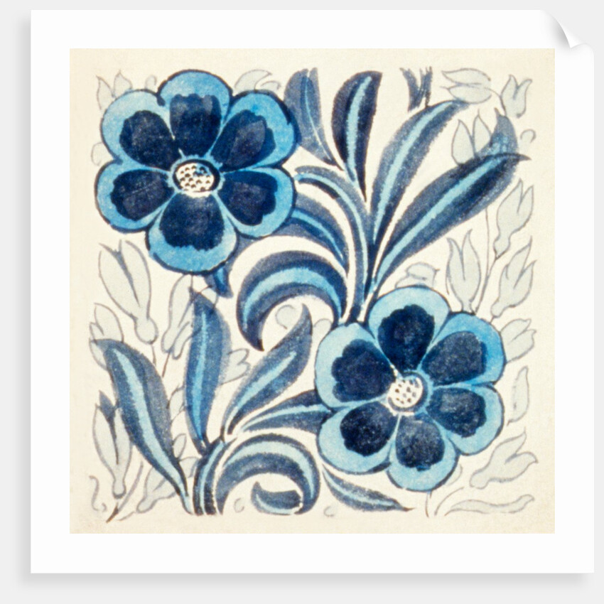 Design of tile by William de Morgan