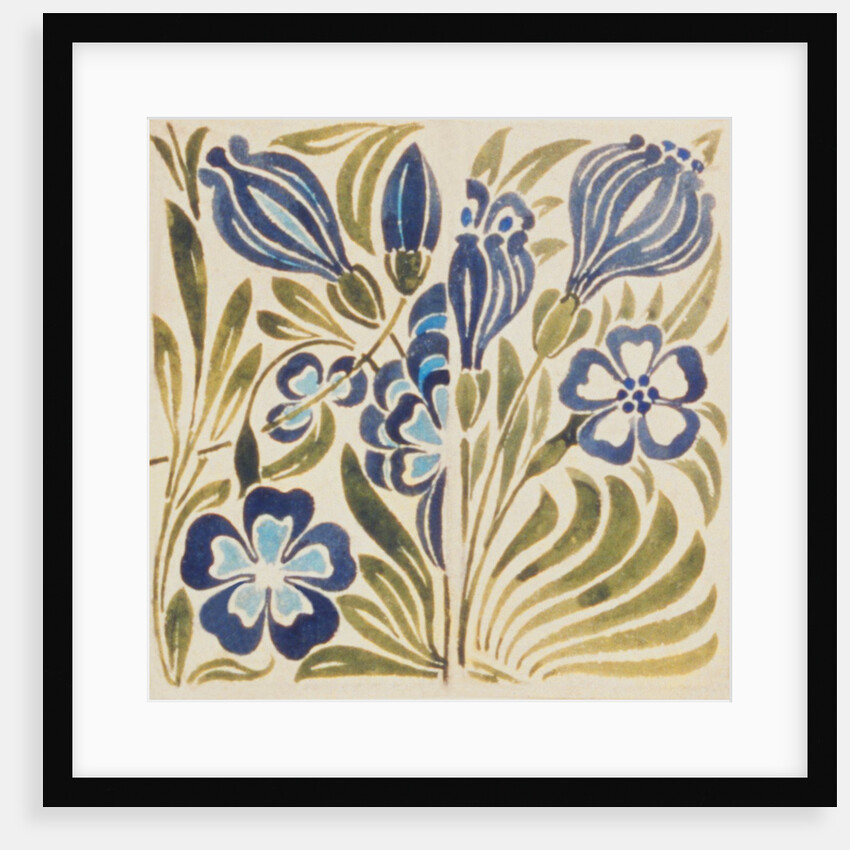 Design of tile by William de Morgan