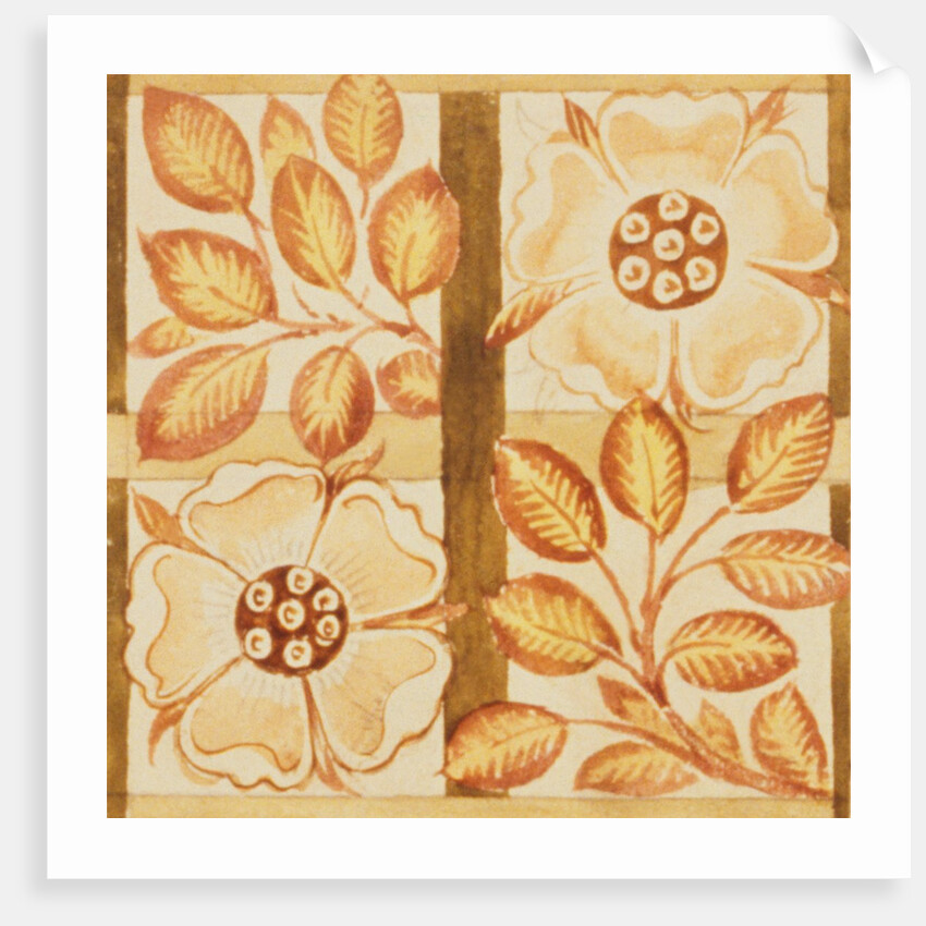 Design of tile by William de Morgan