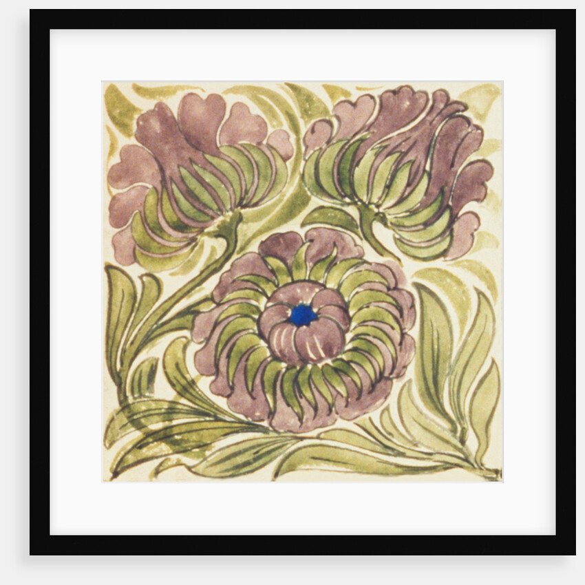 Design of tile by William de Morgan