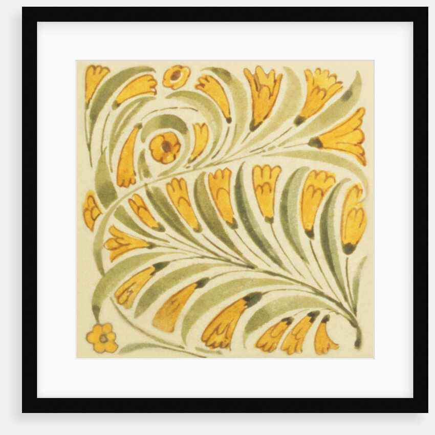 Design of tile by William de Morgan