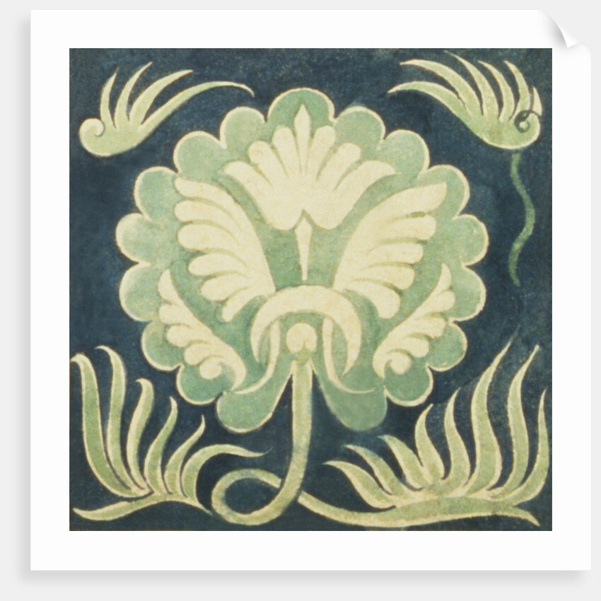 Design of tile by William de Morgan