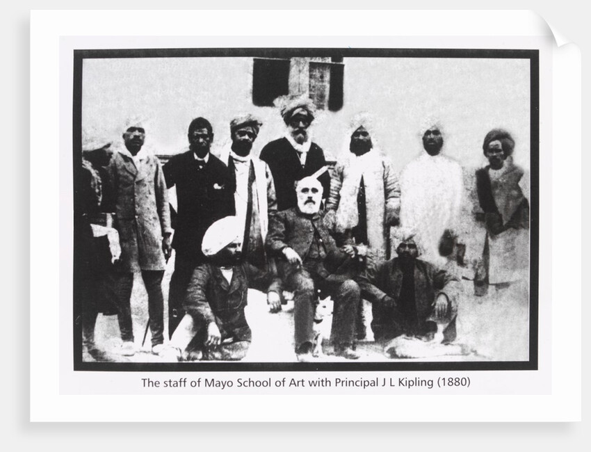 The Staff of Mayo School of Art, with Principal John Lockwood Kipling by Unknown