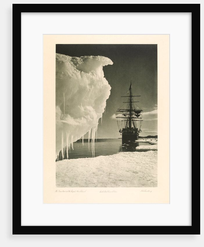 The Terra Nova next to the Icefoot by Herbert George Ponting
