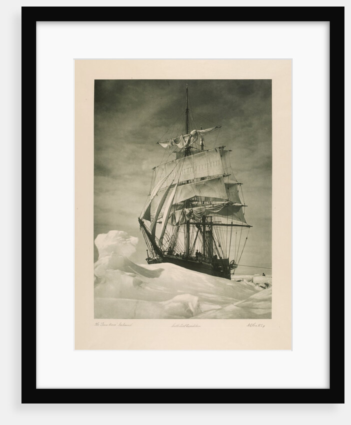 The Terra Nova icebound by Herbert George Ponting