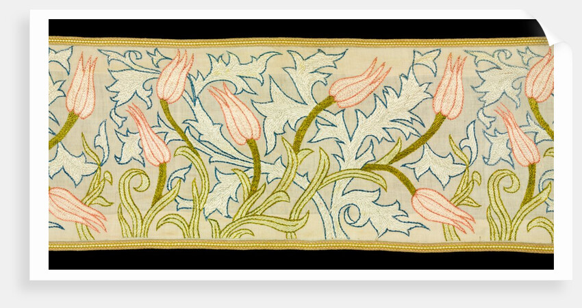 Tulip and acanthus runner by Elsie Couper