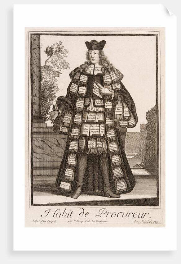 Habit de Procureur by Nicolas de Larmessin