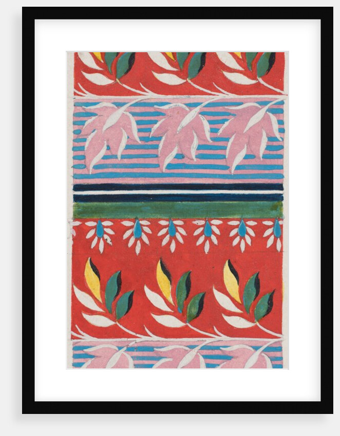 Design for wallpaper by Heussner & Co