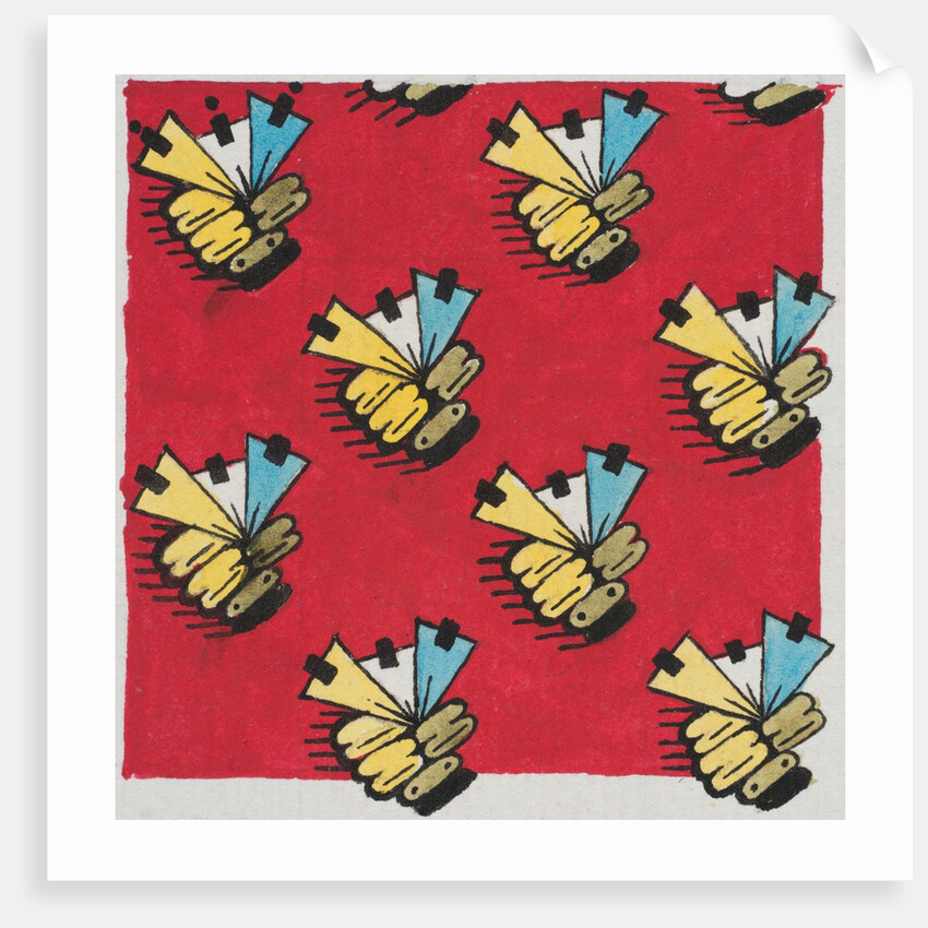 Design for wallpaper by Heussner & Co
