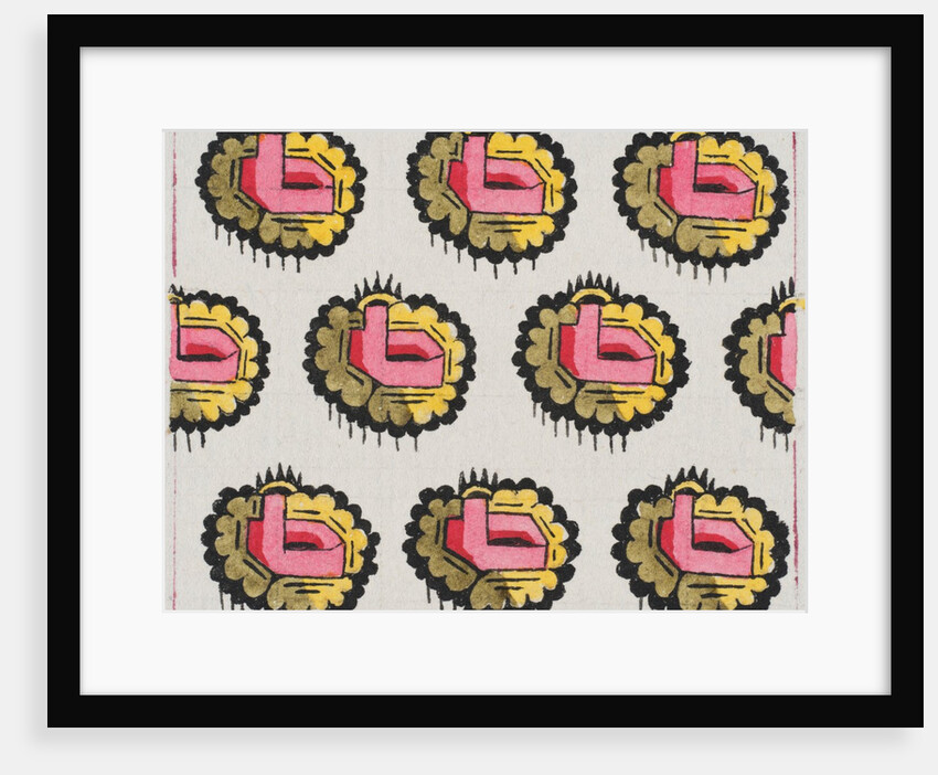 Design for wallpaper by Heussner & Co