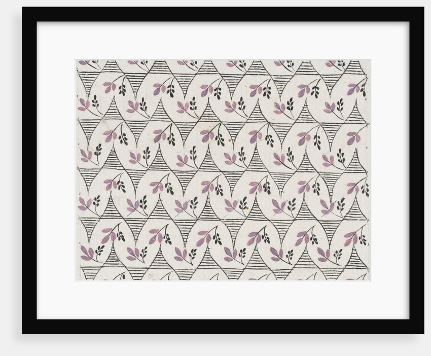 Design for wallpaper by Heussner & Co
