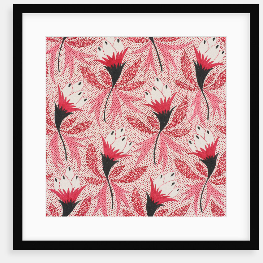 Design for wallpaper by Heussner & Co
