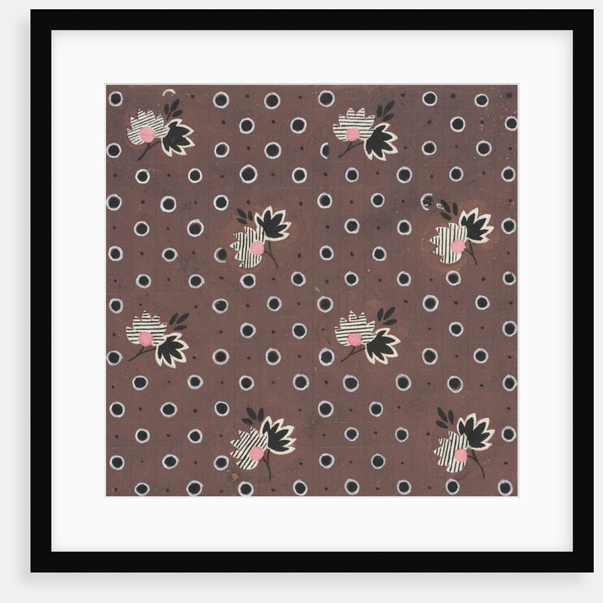Design for wallpaper by Heussner & Co