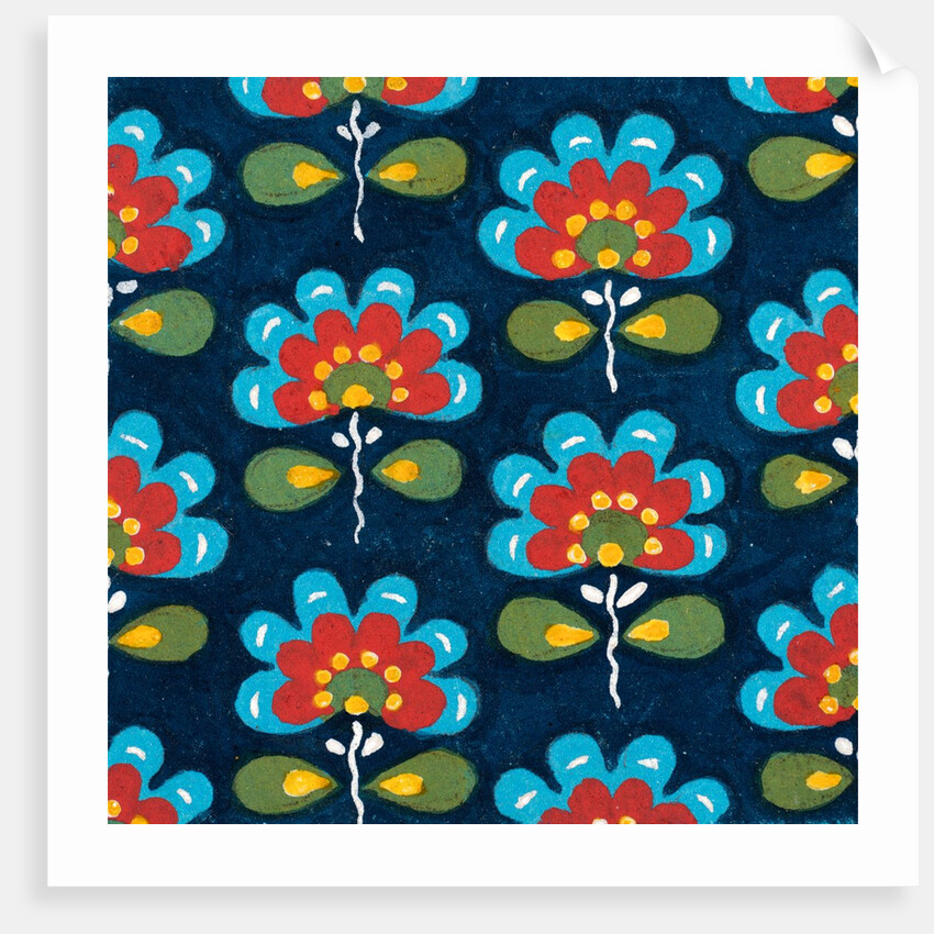 Design for a wallpaper pattern by Heussner & Co.