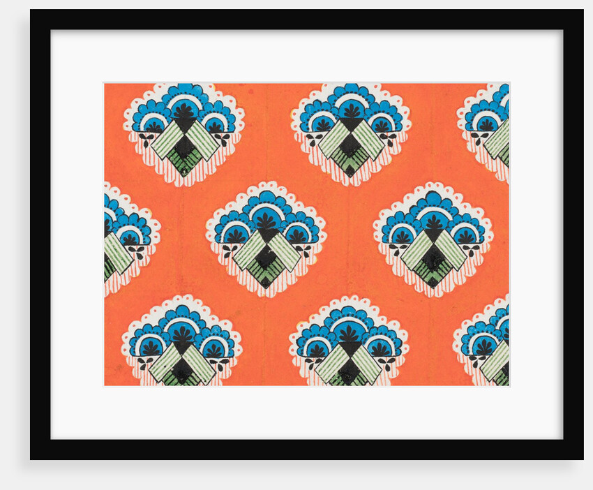 Design for wallpaper by Heussner & Co