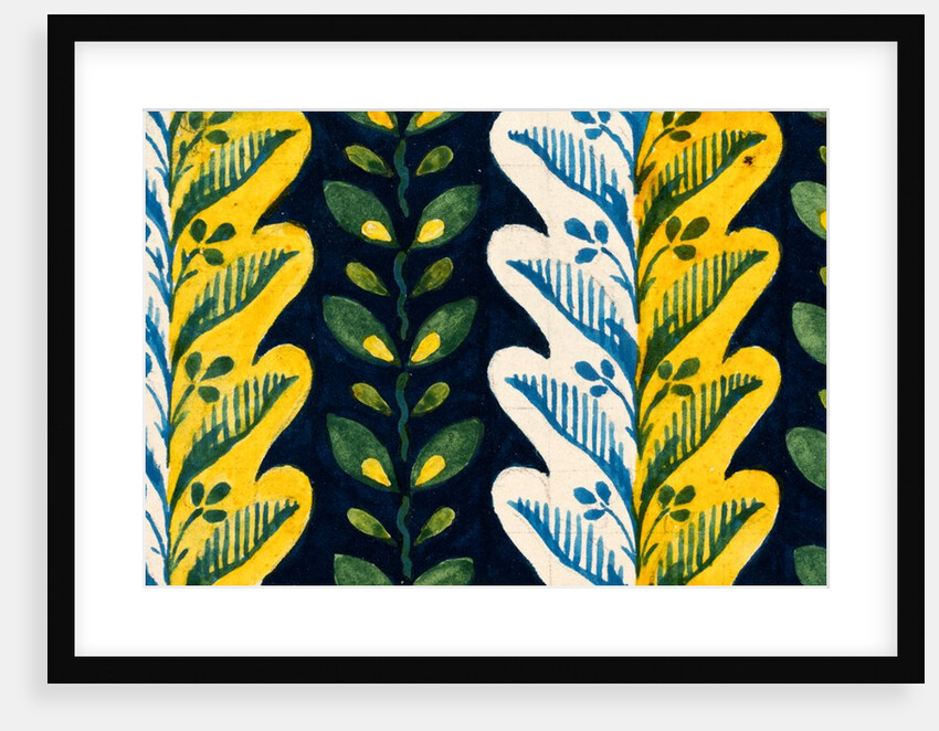 Design for a wallpaper pattern by Heussner & Co.