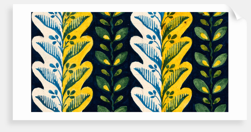 Design for a wallpaper pattern by Heussner & Co.