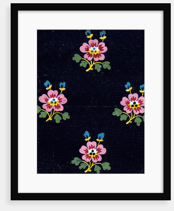 Design for a wallpaper pattern by Heussner & Co.