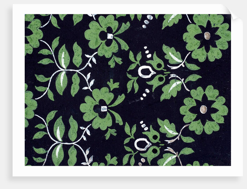 Design for a wallpaper pattern by Heussner & Co.