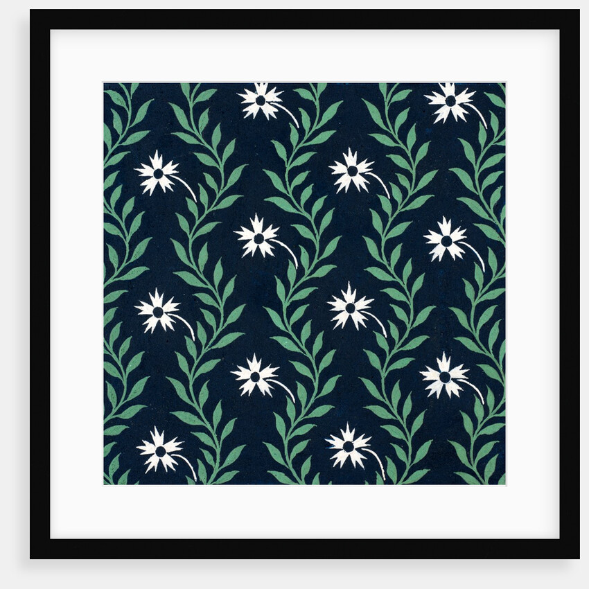 Design for a wallpaper pattern by Heussner & Co.