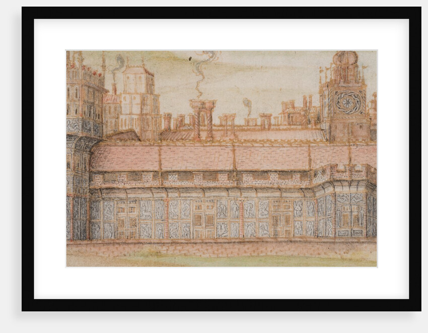 Nonsuch Palace from the South, detail by Joris Hoefnagel