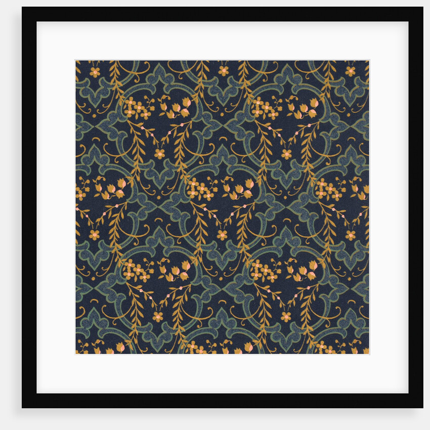 Textile design from subsciption journal Dessins Nouveautes April-August 1880 edition by Lechartier et Paul